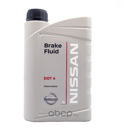 Жидкость тормозная NISSAN Brake Fluid DOT4 1 л купить 2 072 ₽