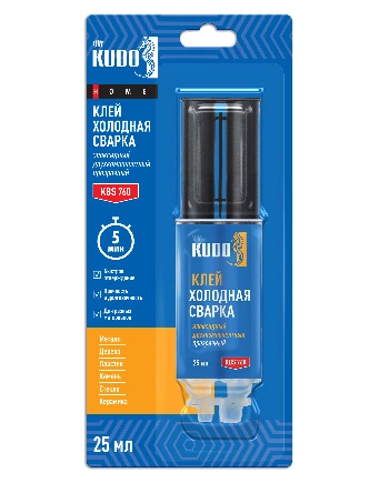 Клей эпоксидный двухкомпонентный прозрачный KUDO HOME, 25 мл KUDO KUDO купить 286 ₽