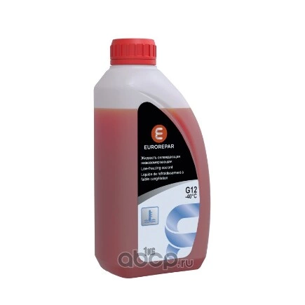 Антифриз EUROREPAR Coolant G12 готовый -40C красный 1 л купить 481 ₽