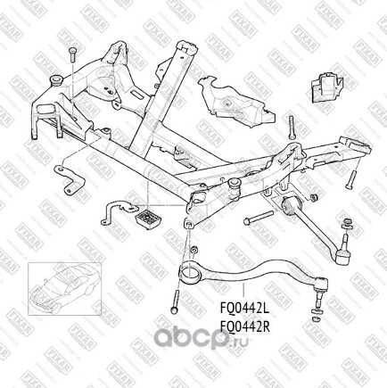 Рычаг передний верхний R BMW E39 FIXAR купить 3 776 ₽