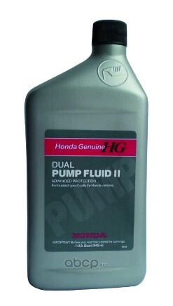 Масло трансмиссионное HONDA Dual Pump Fluid II минеральное 0,946 л купить 2 284 ₽