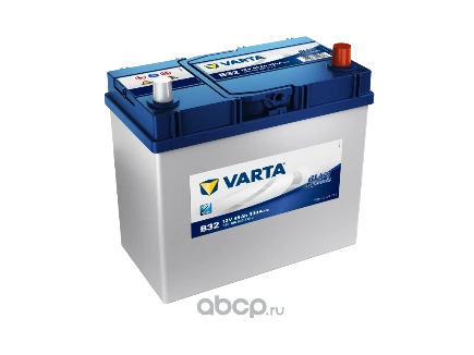 Аккумулятор VARTA Blue Dynamic 45 А/ч обратная R+ B32 238x129x227 EN330 А купить 11 691 ₽