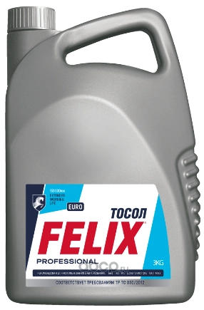 Тосол Felix EURO готовый -35C синий 3 кг купить 583 ₽