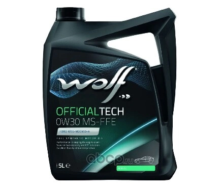 Масло моторное Wolf OFFICIALTECH 0W-30 MS-FFE синтетика 5 л купить 8 141 ₽