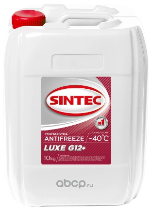 Антифриз Sintec LUXE G12+ готовый -40C красный 10 кг купить 1 890 ₽