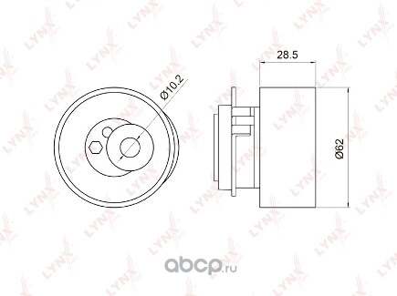 Натяжной ролик / ГРМ LYNXauto купить 3 204 ₽