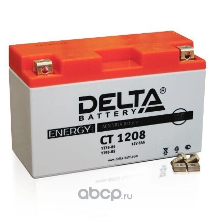 Аккумулятор DELTA Battery AGM 8 А/ч Прямая 150x66x95 CCA110 А купить 2 708 ₽