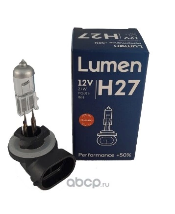 Лампа галоген.H27 12 V 27W pgj13 881 Lumen Performance +50 купить 240 ₽