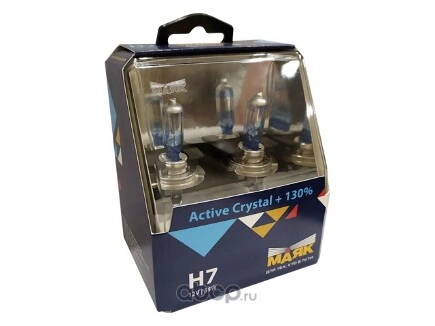 Лампа 12V H7 55W +130% PX26d Маяк Active Crystal 2 шт. DUOBOX купить 714 ₽