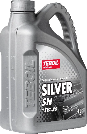 Масло моторное TEBOIL Silver SN 5W-30 полусинтетическое 4 л купить 1 730 ₽