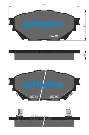 КОЛОДКИ ТОРМОЗНЫЕ ПЕРЕД/ЗАДН. купить 2 718 ₽