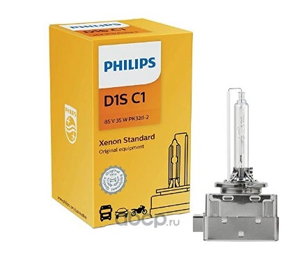 Лампа ксеноновая D1S PHILIPS Xenon Standard 1 шт. купить 4 893 ₽