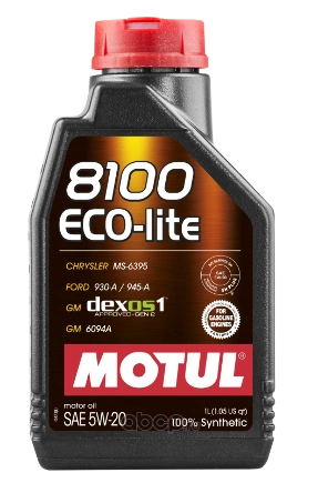 Масло моторное Motul 8100 Eco-Lite 5W-20 1 л купить 1 163 ₽