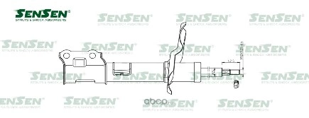 Амортизатор передний мост слева KIA, CEED SW (ED), CEED хетчбек (ED), PRO CEED (ED)1,42(1,6)бен SENSEN купить 3 272 ₽