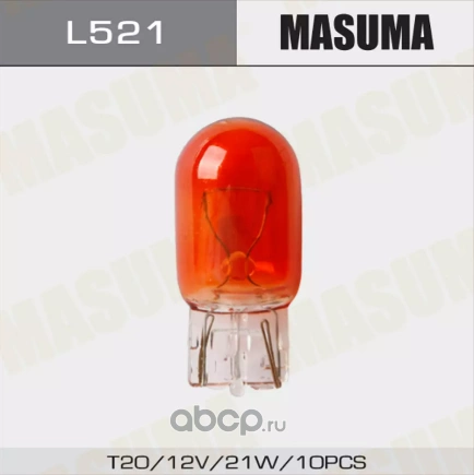 Лампа 12V T20 21W MASUMA 1 шт. картон купить 78 ₽