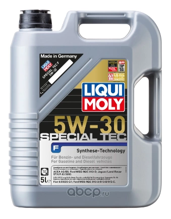 Масло моторное LIQUI MOLY Leichtlauf Special F 5W-30 синтетическое 5 л купить 8 111 ₽