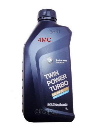 Масло моторное BMW Twinpower Turbo Oil Longlife-12 FE 0W-30 синтетическое 1 л купить 4 063 ₽