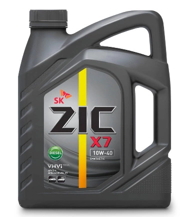 Масло моторное ZIC X7 Diesel 10W-40 синтетическое 4 л купить 2 414 ₽