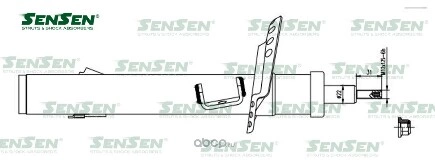 Амортизатор перед. лев. газ Volvo V 70 III / S 80 II SENSEN купить 3 561 ₽