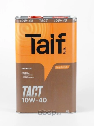 Масло моторное TAIF TACT 10W-40 4 л купить 1 948 ₽