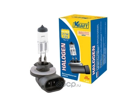 Лампа 12V H27W/2 27W PGJ13 KRAFT 1 шт. картон купить 423 ₽