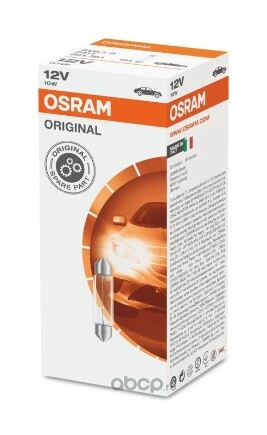 Лампа 12V C10W 10W OSRAM ORIGINAL LINE 1 шт. картон купить 81 ₽