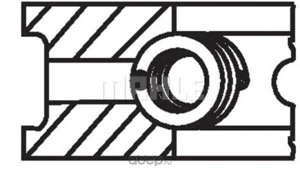 Кольца поршневые (комплект на 1 цилиндр) BMW mot.M50 /D=80mm STD KNECHT/MAHLE купить 3 973 ₽