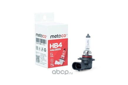 Лампа 12V HB4 51W P22d Metaco 1 шт. картон купить 191 ₽