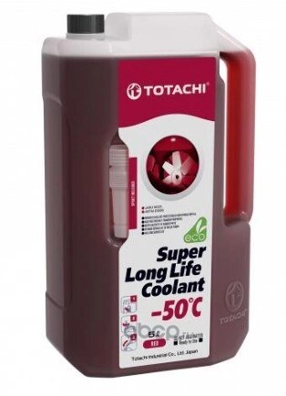 Антифриз TOTACHI Super LLC Red G12+ готовый -50C красный 5 л 4589904924866 купить 1 173 ₽