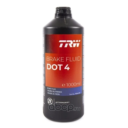 Жидкость тормозная TRW Brake Fluid DOT4 1 л купить 1 390 ₽