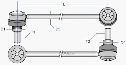 Тяга переднего стабилизатора L=R BMW E32/34 E36 ->93 L=R MOOG купить 1 540 ₽