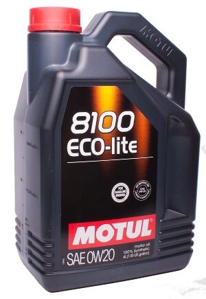 Масло моторное Motul 8100 Eco-Lite SN/CF 0W-20 синтетическое 4 л купить 5 587 ₽