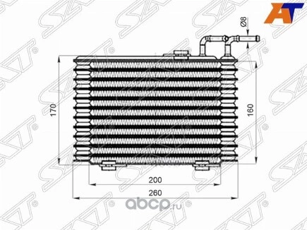 Радиатор охлаждения CVT MITSUBISHI OUTLANDER 12- купить 6 435 ₽