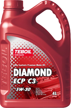 Масло моторное TEBOIL Diamond ECP C3 5W-30 синтетическое 4 л купить 3 103 ₽