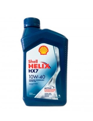 Масло моторное SHELL Helix HX7 SN+ 10W-40 полусинтетическое 1 л купить 709 ₽