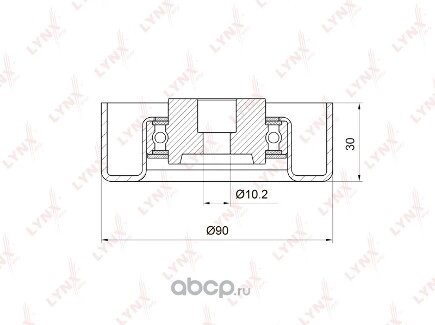 Направляющий ролик / Приводной LYNXauto купить 1 449 ₽