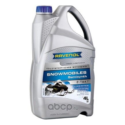 Масло для 2-Такт снегоходов RAVENOL Snowmobiles Teilsynth. 2-Takt ( 4л) new Ravenol купить 7 142 ₽