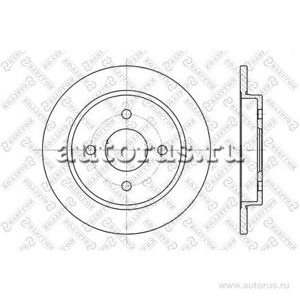 Диск тормозной задний Ford Focus/Sierra/Scorpio 2.0-2.9i 85> STELLOX купить 1 337 ₽