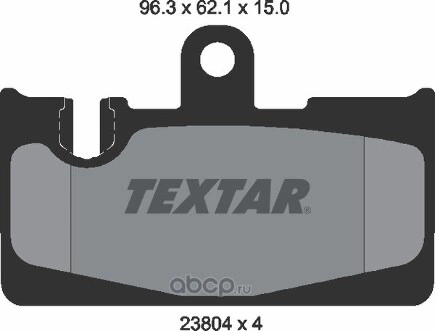 Колодки тормозные задние TEXTAR купить 4 118 ₽