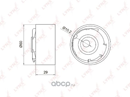 Ролик натяжитель ремня ВАЗ 2170 натяж. автомат. LYNXauto купить 1 869 ₽