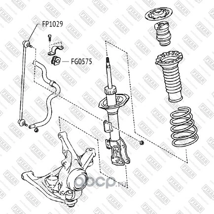 Тяга переднего стабилизатора L=R TOYOTA Yaris/Verso/Vios/Urban Cruiser 02-> FIXAR купить 795 ₽