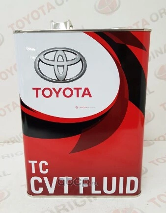 Масло трансмиссионное TOYOTA CVT Fluid TC красный 4 л купить 6 891 ₽