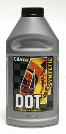 Жидкость тормозная GLANZ Synthetic DOT4 455 гр купить 139 ₽