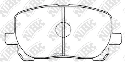 Колодки тормозные передние NIBK купить 3 151 ₽