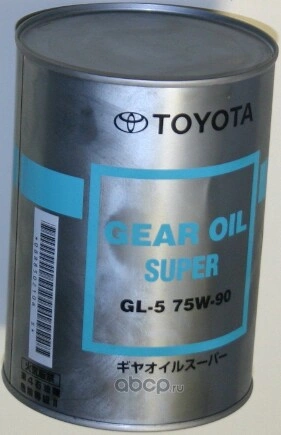 Масло трансмиссионное Toyota GEAR OIL SUPER GL-5 75W90 1 л купить 3 669 ₽