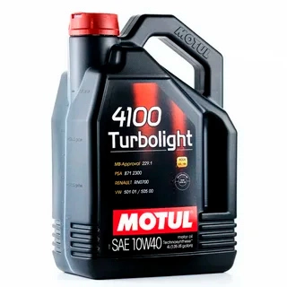 Масло моторное Motul 4100 Turbolight A3/B4 10W-40 полусинтетическое 4 л купить 3 839 ₽