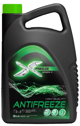 Антифриз X-FREEZE X-FREEZE Green готовый зеленый 3 кг купить 529 ₽