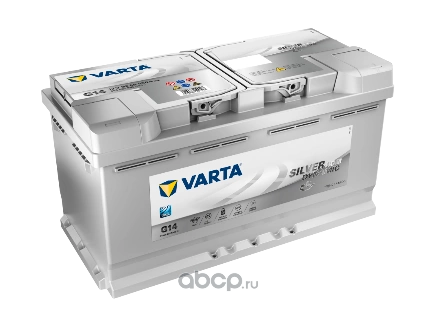 Аккумулятор VARTA Silver Dynamic AGM 95 А/ч обратная R+ G14 353x175x190 EN850 А купить 34 975 ₽