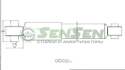 Амортизатор_NISSAN QASHQAI 02/07- зад.газ. SENSEN 12130251 купить 2 143 ₽