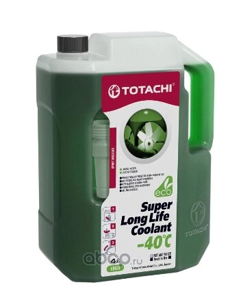 Антифриз TOTACHI Super LLC Green G11 готовый -40C зеленый 4 л 4589904520532 купить 937 ₽